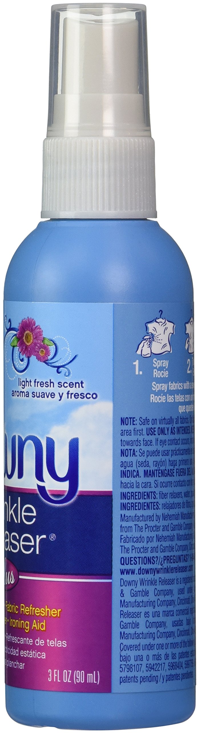 Downy Wrinkle Releaser, Travel Size Light Fresh Scent 3 fl oz (90 ml) by Downy