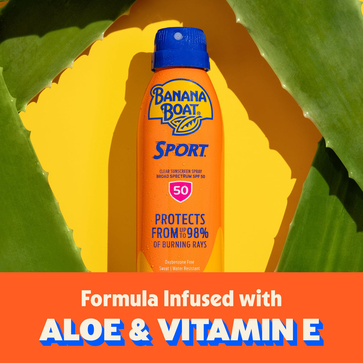 Banana Boat Ultramist Clear Defense Crème solaire SPF 50, 6 onces