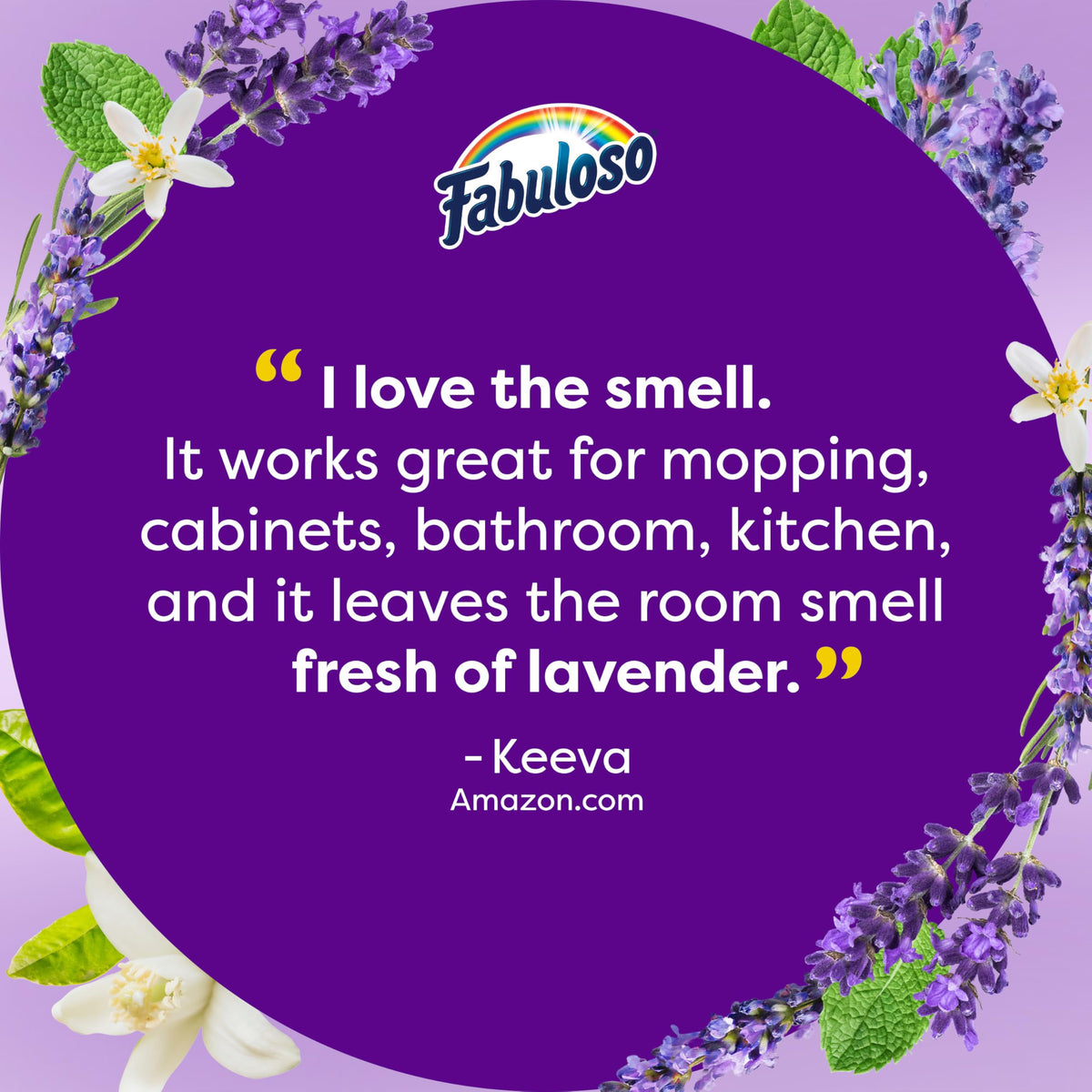 Fabuloso Nettoyant tout usage pour sols, salle de bains, douches et cuisines Lavande - 56 Fl Oz