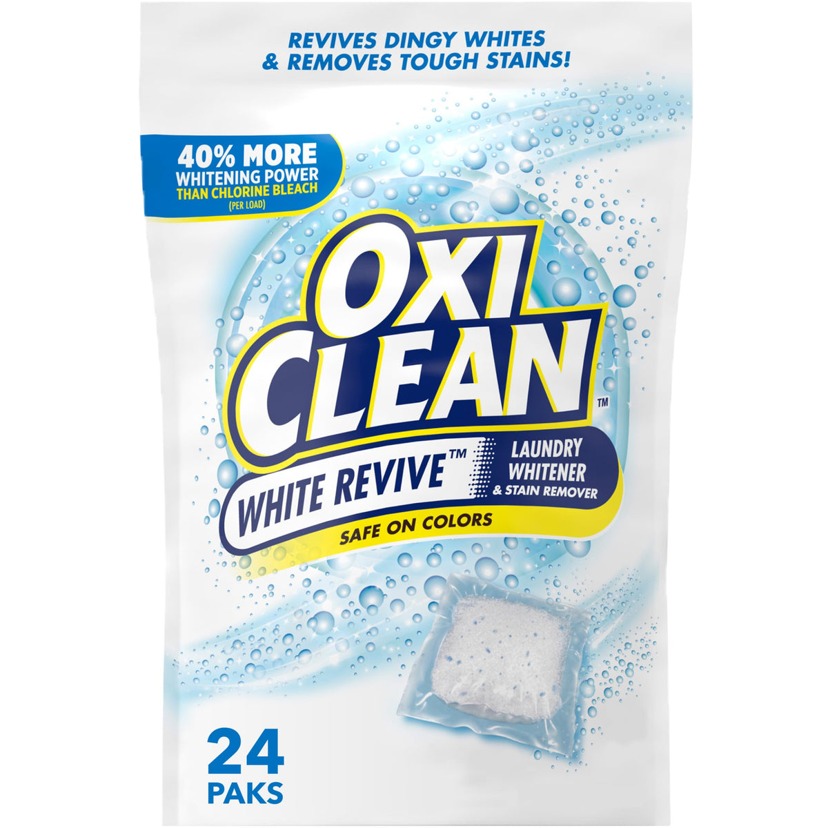 OxiClean White Revive Stain Remover Power Paks, 21.1 Ounce by OxiClean