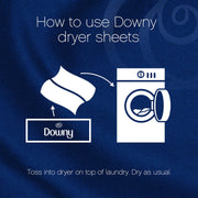 Downy Fabric Softener Sheets, April Fresh, 80 feuilles