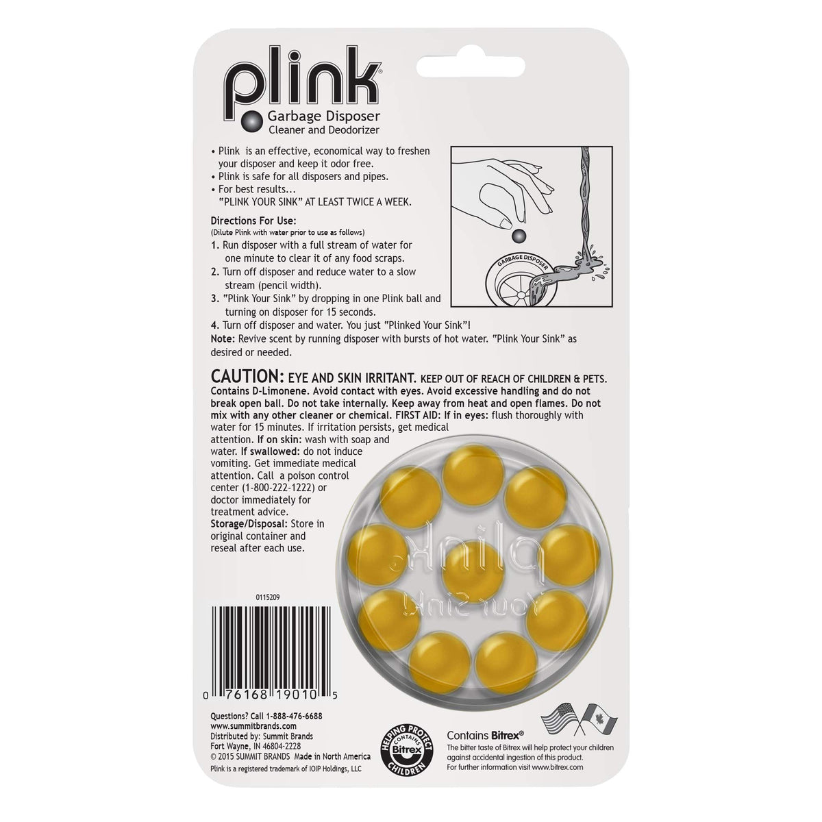 Summit Brands Plink Nettoyant pour déchets