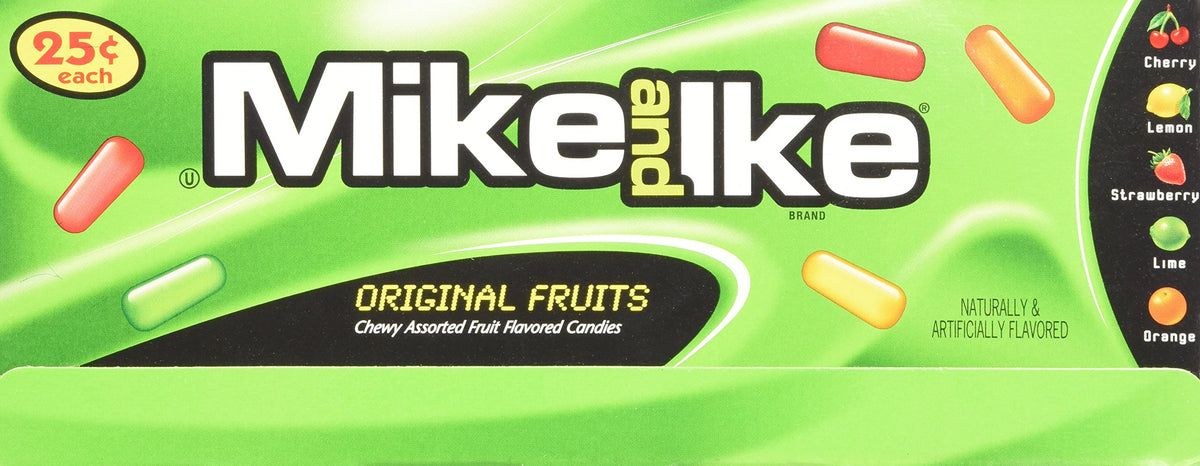 Mike and Ike Original Fruits (1 Box of 24 - .78oz Individual Packs)
