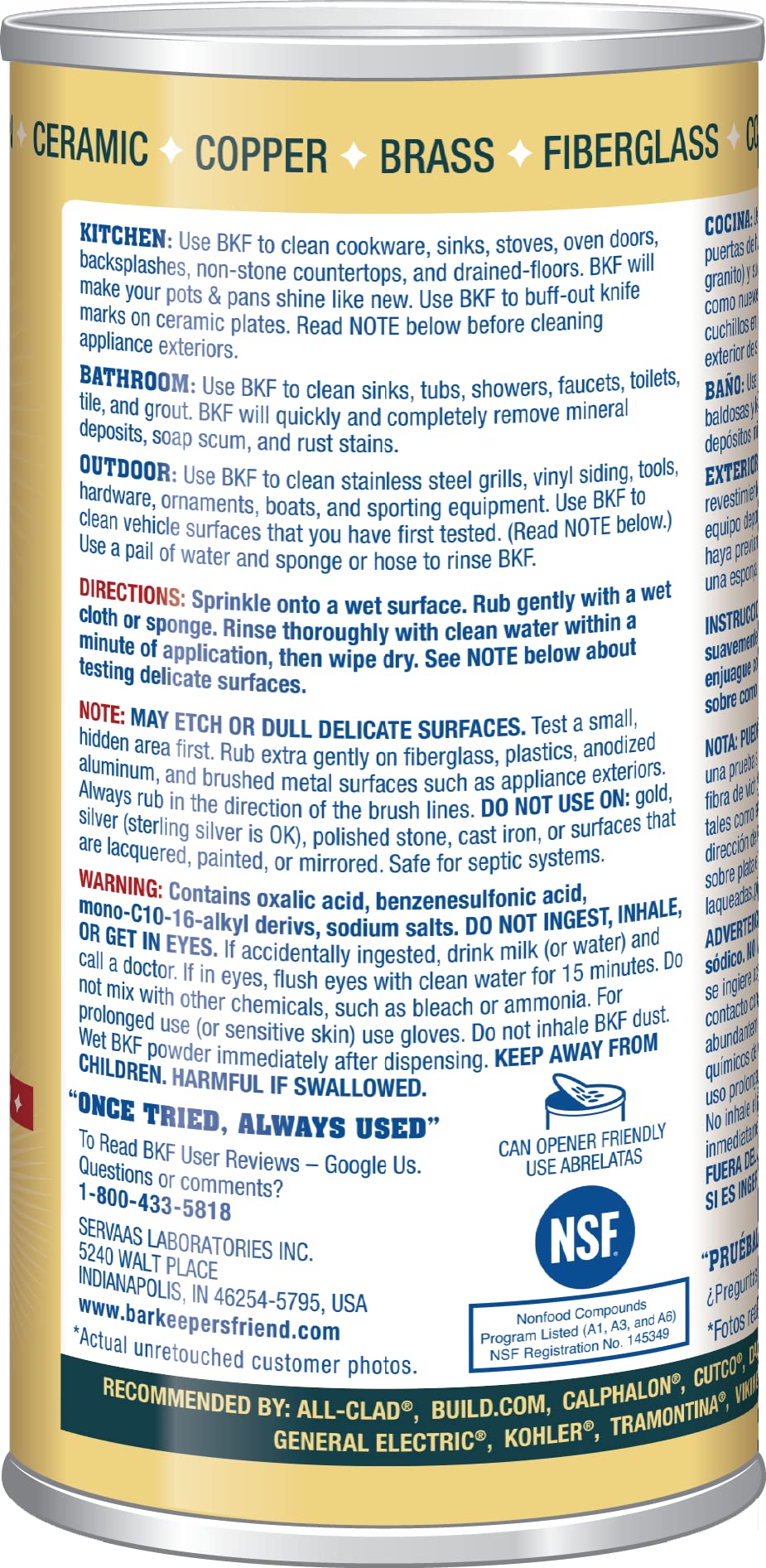 Bar Keepers Friend, Cleanser & Polish, 12 oz (340 g)