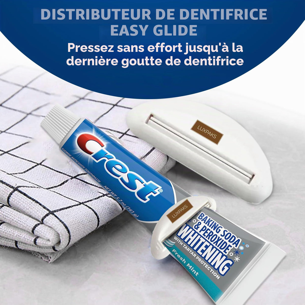 Dental Care Set: CRST Cavity Protection 2-Pack + LUXPAKS Squeezer