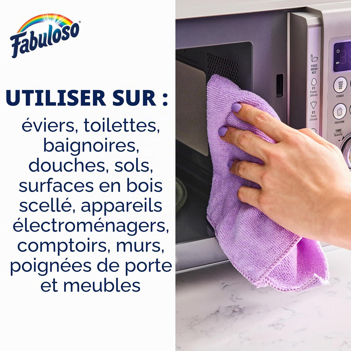 Fabuloso Nettoyant tout usage pour sols, salle de bains, douches et cuisines Lavande - 56 Fl Oz