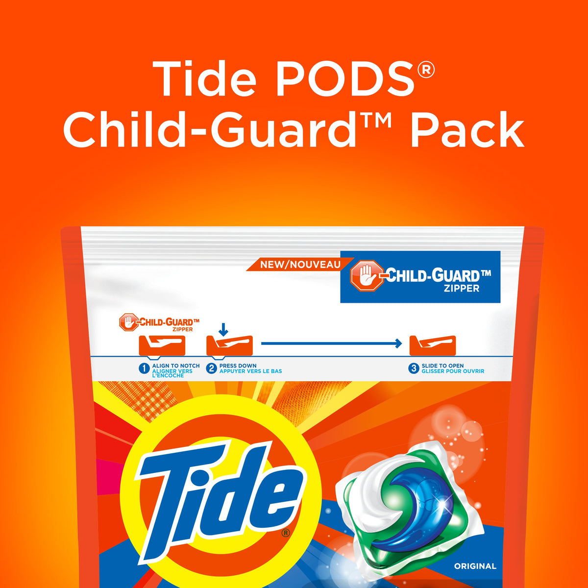 Tide Pods Laundry Detergent Packs Tub, Original, 31 Count by Tide
