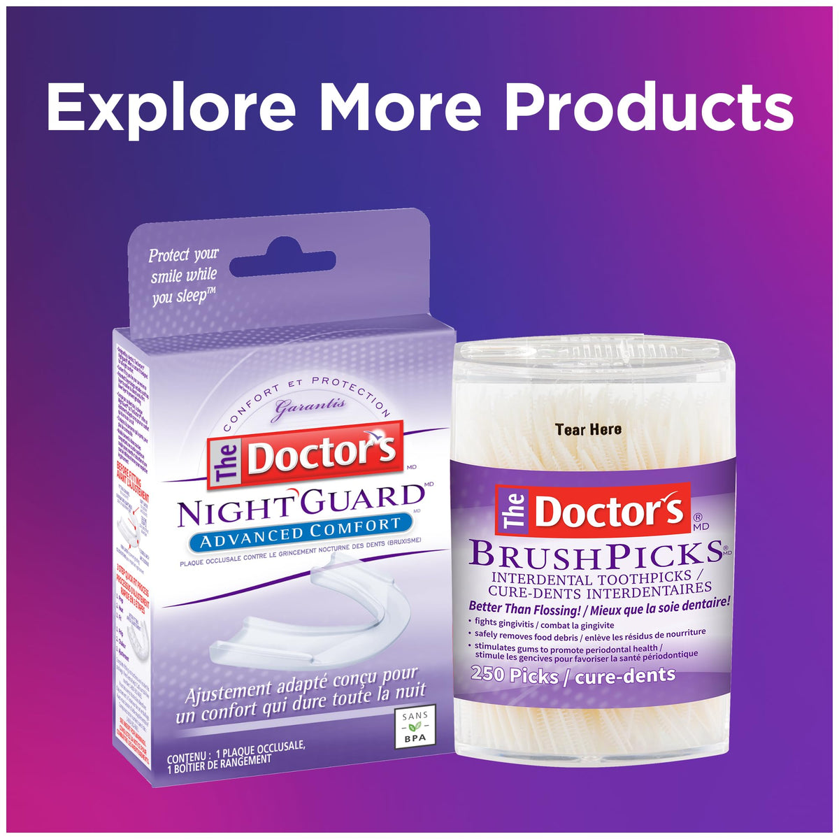 The Doctor's BrushPicks, Interdental Toothpicks