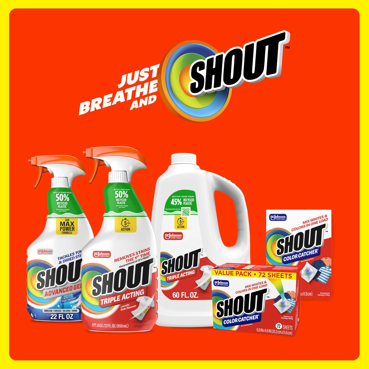 Shout Couleur Catcher Teinture pour Piéger Feuilles, 72.0 fils