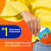 Tide To Go Lot de 2 lingettes nettoyantes anti-taches instantanées 10 points