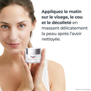 Eucerin Sensi-Rides Crème de Jour Anti-Rides Peau Sensible 50ml, Soin de jour hydratant, Crème visage anti-âge revitalisante et raffermissante, enrichie en coenzyme Q10, vitamine C et E et Biotine