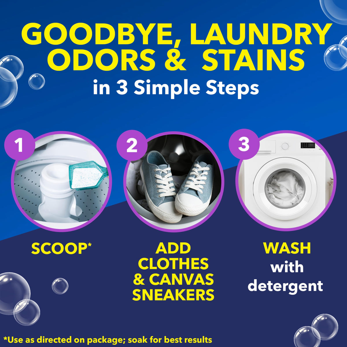 OxiClean Odor Blasters Poudre anti-odeurs et taches polyvalente, 1,4 kg