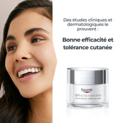 Eucerin Sensi-Rides Crème de Jour Anti-Rides Peau Sensible 50ml, Soin de jour hydratant, Crème visage anti-âge revitalisante et raffermissante, enrichie en coenzyme Q10, vitamine C et E et Biotine