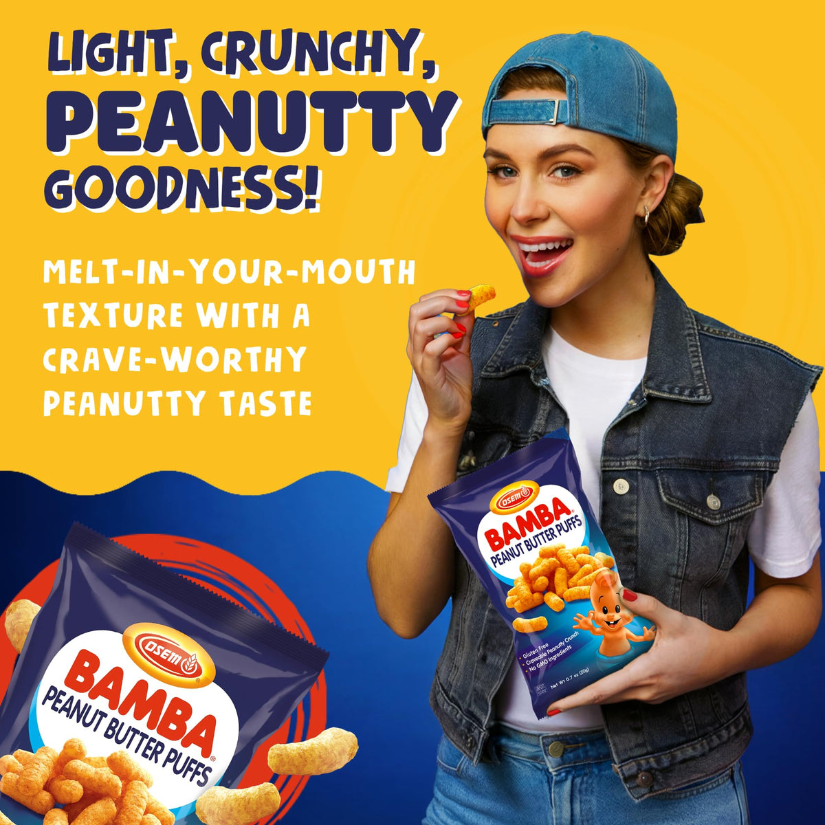 Bamba Snack, Peanut, 8 Count by Bamba