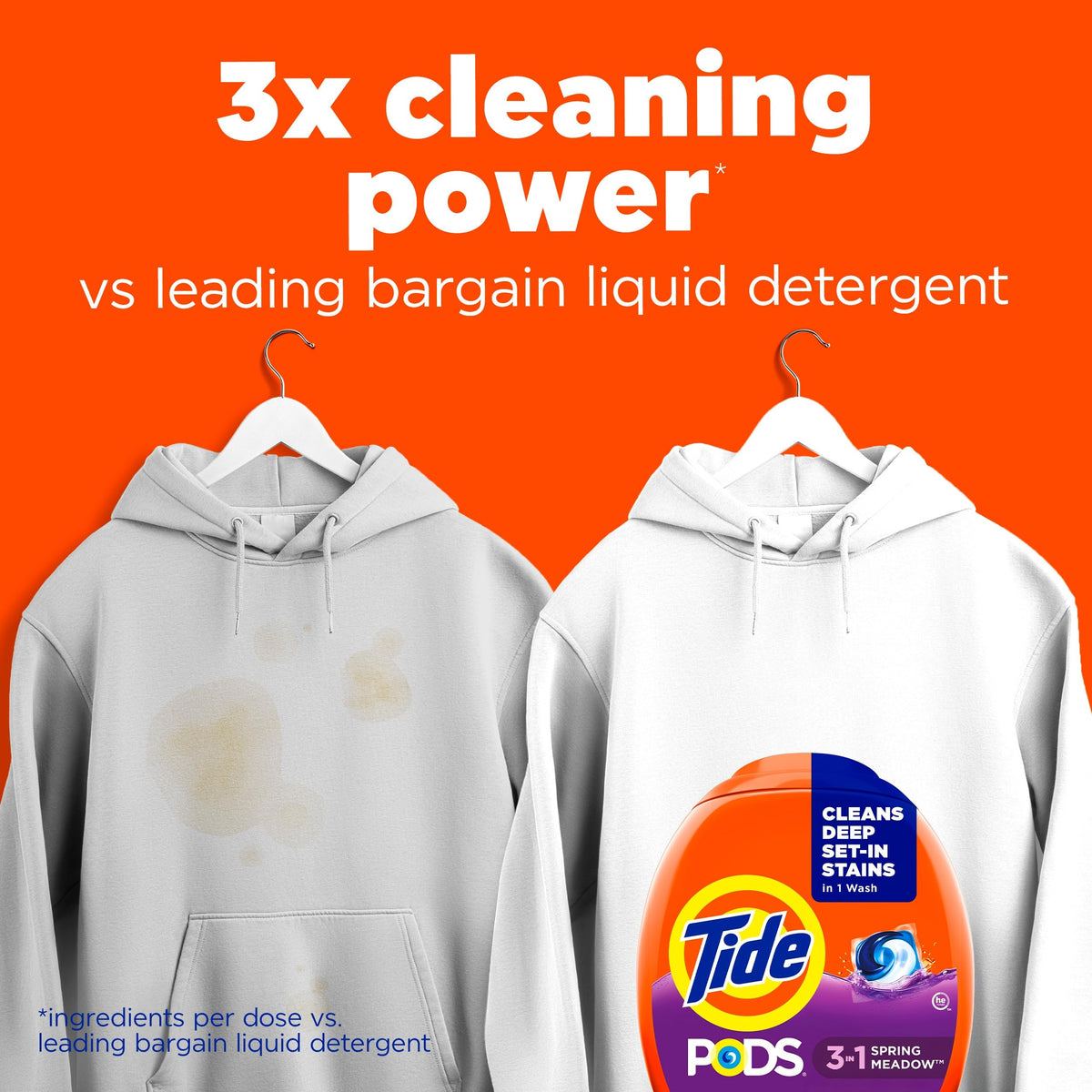 Tide PODS Lot de 42 sachets de détergent liquide