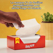 Bounce Lot de 80 feuilles d'adoucissant pour séchage, parfum frais d'extérieur, l'emballage peut varier.