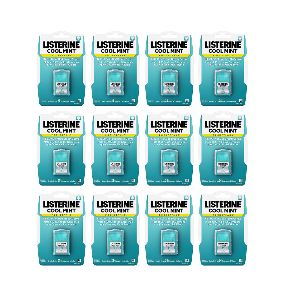 Listerine PocketPaks, Cool Mint - 24 strips