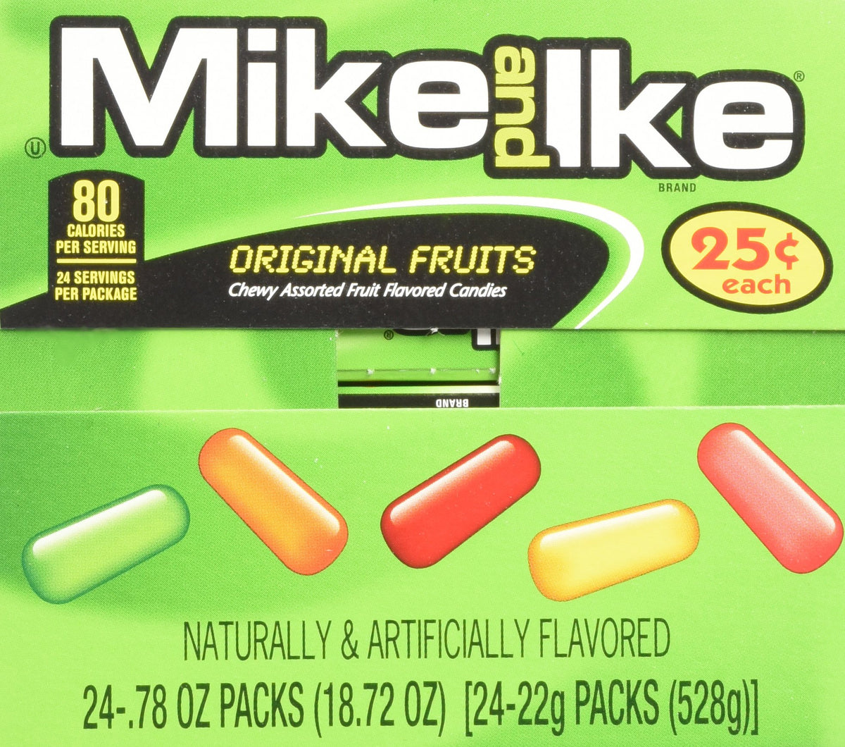 Mike and Ike Original Fruits (1 Box of 24 - .78oz Individual Packs)