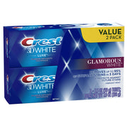 Crest Crest Twin Pack 3D White Luxe Glamorous White Toothpaste, 3.5 Ounce each, 2 Pack